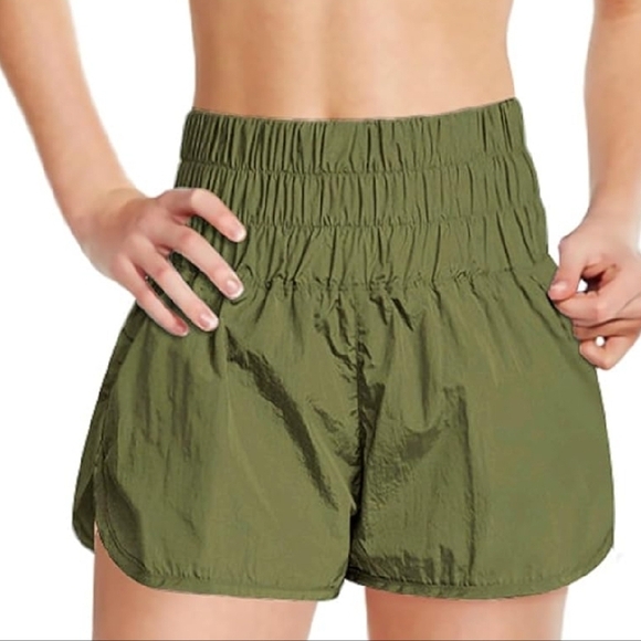 FP Movement by Free People Pants - FP Movement The Way Home Shorts Army Green